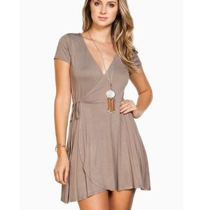 ASOS Wrap Dress (Color: Mauve)